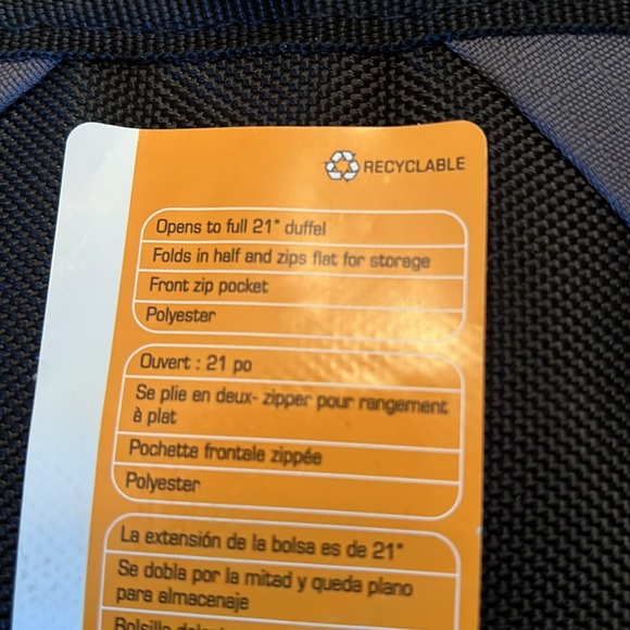 NWT. Travelon Pack-Away 21” Duffel - Picture 5 of 6